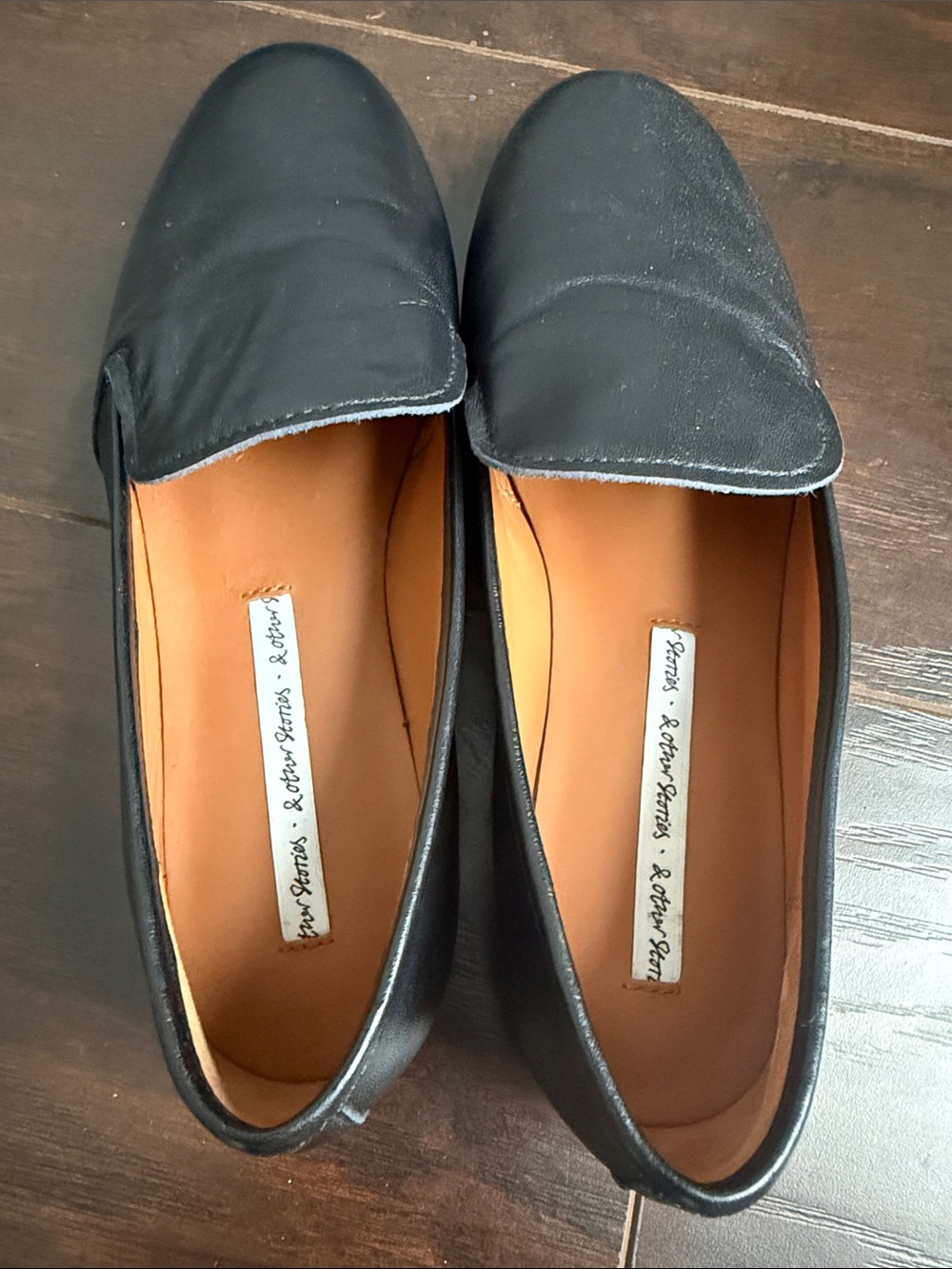 Black Leather women Slip-On Loafers - Picture 3 of 7